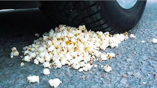 Crushing crunchy and soft things by car! TRY CAR vs Chalk