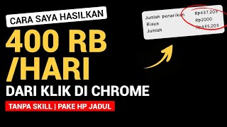 COCOK Bagi PEMULA 400RB_HARI, Hanya KLIK Hitungan DETIK DIBAYAR - Cara Dapat Uang Dari Internet.