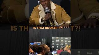 Israel Adesanya Stops Mid-Interview When He Recognizes Booker T
