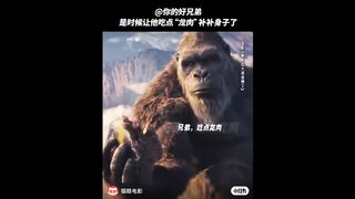 Kong Feeds Suko Scene _ GODZILLA X KONG_ THE NEW EMPIRE (2024) Movie CLIP HD.