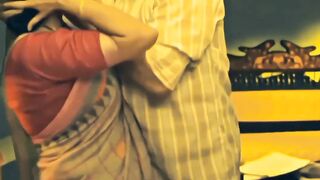 Son protecting her mother