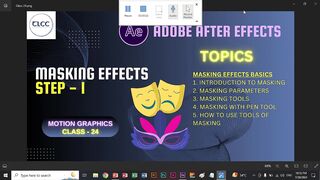 24- AE Masking Effects Step 1 | Live Class TLCC