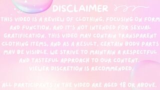 Purple See Through Try on Haul [4k] 0-17