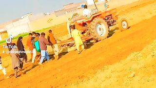 Tractor driving