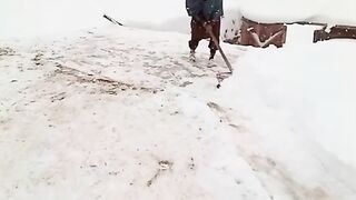 Snowfall in Allai valley kpk pakistan