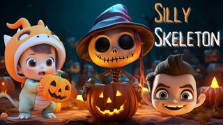 The silly spooky skeleton | funny cartoons story | story telling | moral story in english