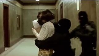 A man fights with the whole army to save the girl