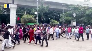 Bangladesh job quotas slashed by court.