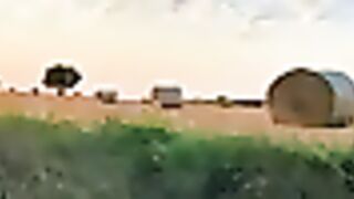 French countryside, wheat fields at 9 p.m.
