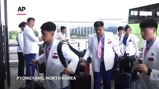 North Korean athletes set off for the Paris Olympics (1).