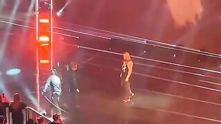 The Rock and Becky Lynch humble King Corbin- SmackDown, USA.2024