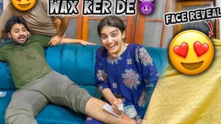 Areeb ki waxing kar di - Bhabhi ka face reveal ho gaya