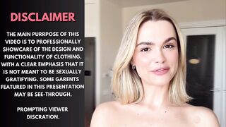 [4K] See-Through Clothes Try on Haul _ Transparent Fabric 2