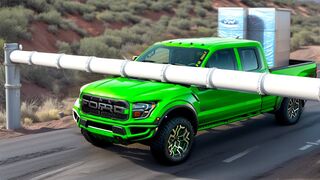 Cars vs Low Pipeline Challenge in BeamNG Drive!
