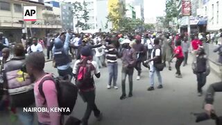 Anti-government protesters clash with pro-government group in Kenya.