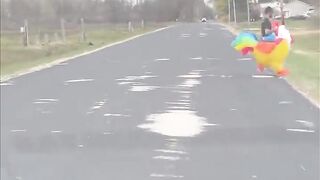 funny????????????????????????????||#Inflatable Doll Costume[Topic]# #stageperformance[Topic]#