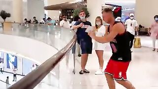 prank in public place