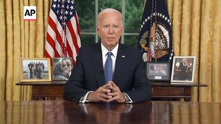 In a solemn Oval address, Biden says it's time 'to pass the torch'.
