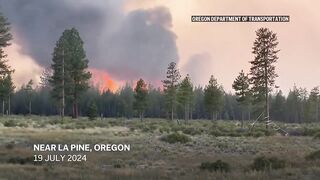 Oregon fire is the largest active wildfire in the US.