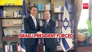 Israel President Barred From Deboarding Plane In Paris Amid Security Incident _ This Happened Next.