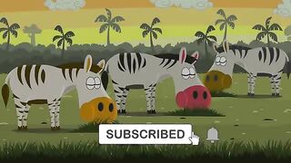 Save the Zebras - Zebra cartoon - Wild animals - Funny adventures.