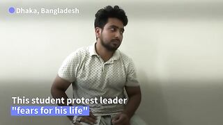 Bangladesh student protest leader says he fears for his life  AFP