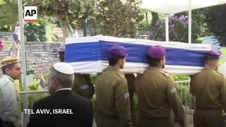 Funeral held in Tel Aviv for Israeli hostage whose body was recovered in Gaza.