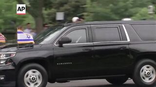 Protesters gather outside White House as Netanyahu meets with Biden, Kamala Harris.