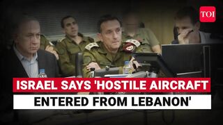 Hostile Aircraft Enter Israel From Lebanon; Big Security Scare Near IDF Base _ Watch.