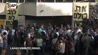 Memorial service held for Israeli hostage whose death was determined by military.