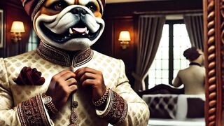 indian dogs weeding