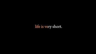 Life is too short 3