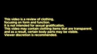 Try On Clothing 4K _ Transparent Dress
