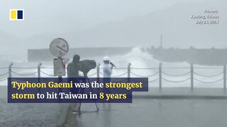 Super Typhoon Gaemi heads to mainland China.