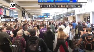 French train lines hit by 'malicious acts' disrupting traffic ahead of Olympics I AP Explains.