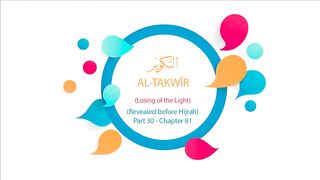Quran English Recitation Audio Chapter 81 - -Losing of the Light- (Surah 81 - -'Al Takwir-)