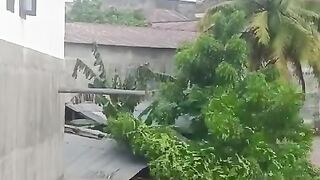 when the water has collected
