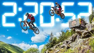 Bike vs Moto - Who's Faster? Red Bull Hardline