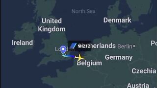 LONDON to TOKYO Flight Route | All Nippon Airways (ANA) | #flight  #airplane #aviation #travel