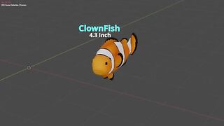 Sea Monsters Size Comparison Fish Size Comparison 3D Animation.
