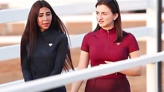 Beautiful Woman Horse Riding