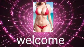 Slow motion bikini model