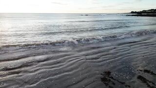 Crashing sea waves