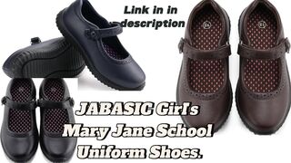 JABASIC Girl's Mary Jane School Uniform Shoes