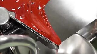 Process of making Lip Balms and Lipsticks. The Largest Cosmetic Factory in Korea