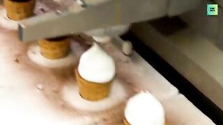 Inside the ice cream factory  ice cream factory process