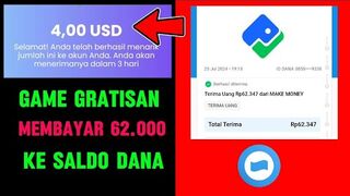 Terbukti aplikasi ini membayar 4 Dollar | 62.000 ribu cair ke dana