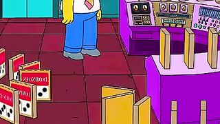 homer with domino effect at work