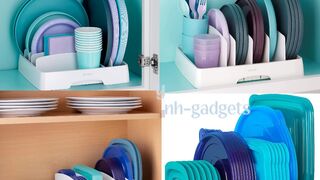 Food Container Lid Organizer for Kitchen