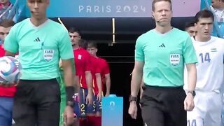Olympics Men’s Football - Uzbekistan vs Spain - Group C (Full Game Highlights)